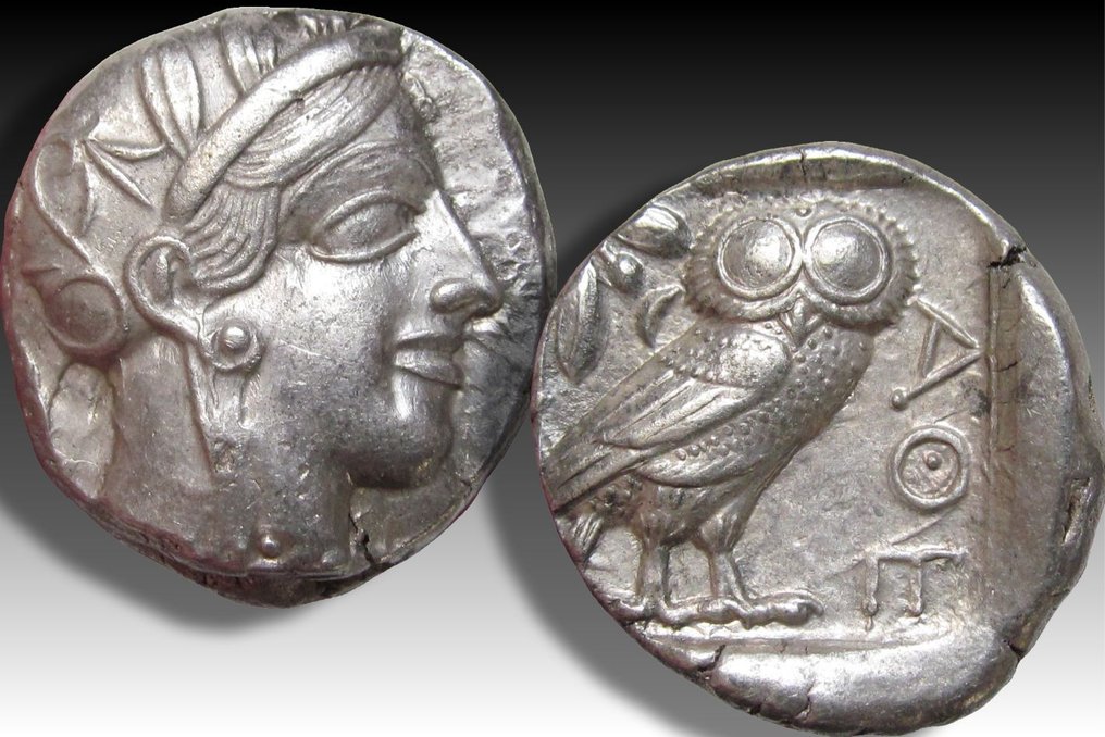 Attika, Athen. Tetradrachm 454-404 B.C. - great example of this iconic coin - #2.1
