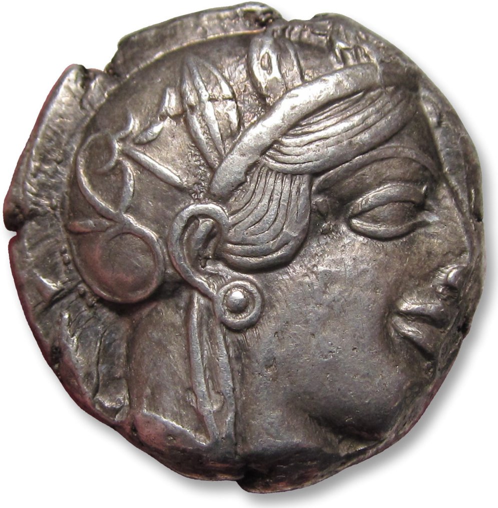 Attika, Aten. Tetradrachm 454-404 B.C. - great example of this iconic coin - #1.2