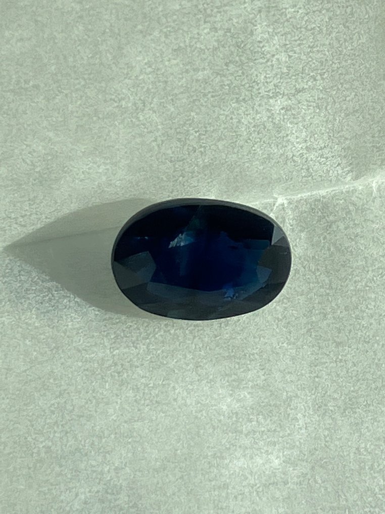 Ohne Mindestpreis - 1 pcs  Blau Saphir  - 2.60 ct - Antwerp Laboratory for Gemstone Testing (ALGT) #1.2