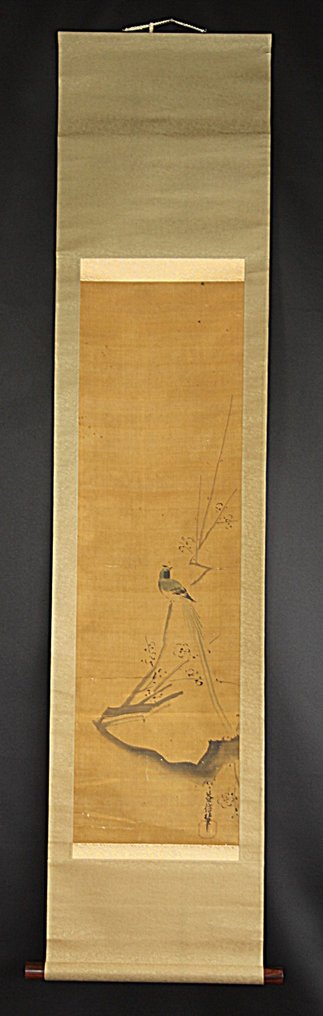 Kacho-ga - With signature and seal 益信 Masunobu - 日本 - 江戶時代晚期  (沒有保留價) #2.1