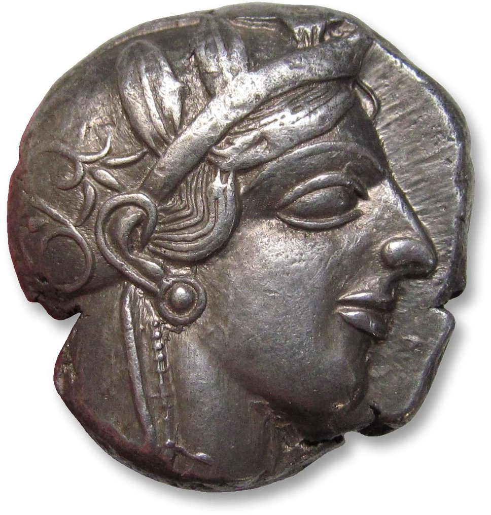 Attika, Athen. Tetradrachm 454-404 B.C. - great example of this iconic coin, attractively toned - #1.1