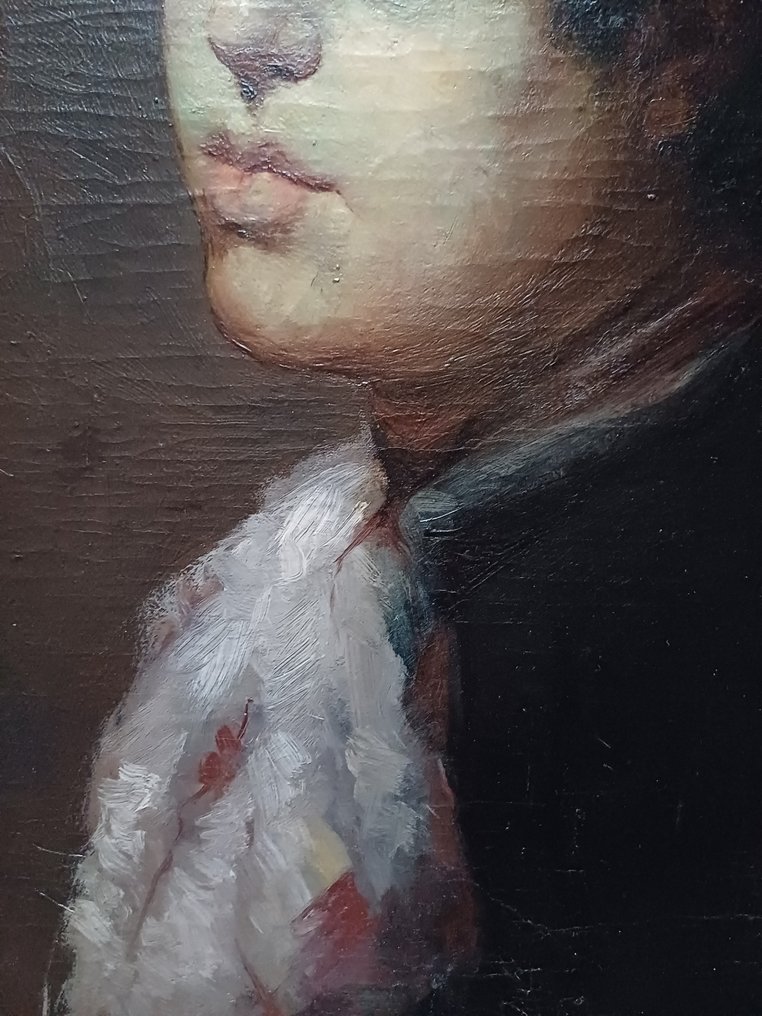 Cesare Vittore Luigi Tallone (1853 – 1919) - Ritratto di nobile fanciullo #4.3