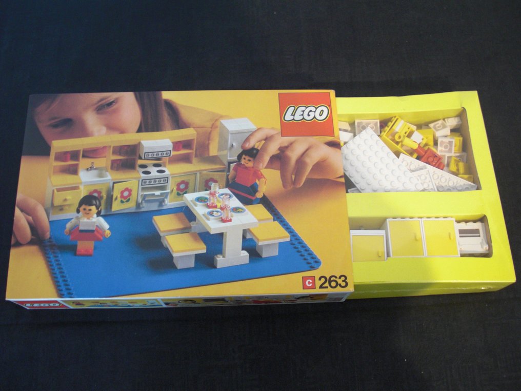 Lego - 263 + 264 + 266 - Kitchen + Living Room + Child's Bedroom - 1970-1980 - Denemarken #3.1