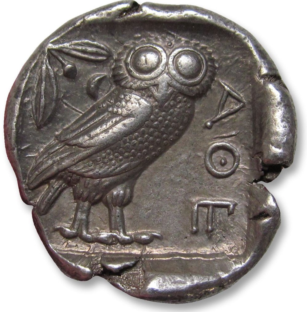 Attika, Athen. Tetradrachm 454-404 B.C. - great example of this iconic coin, attractively toned - #1.2