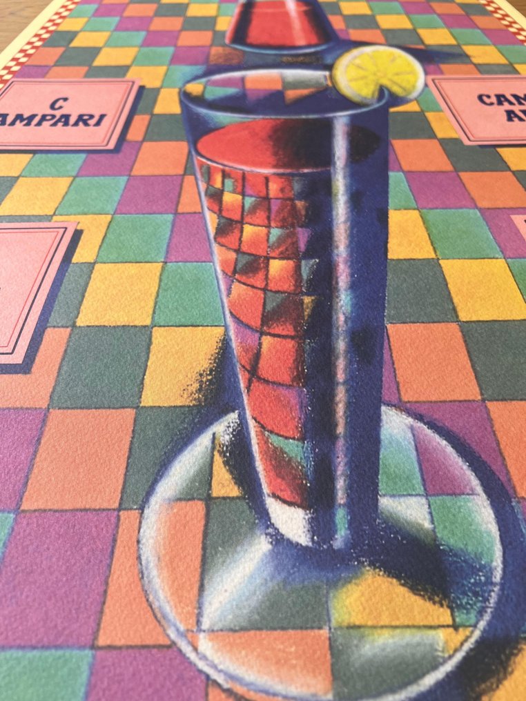 Milton Glaser - Poster Pubblicitario - Campari ( trapezio) #3.2