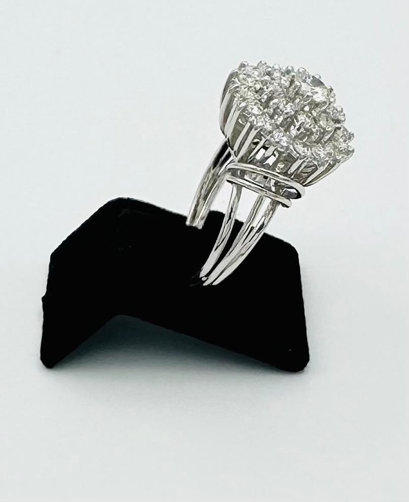 Anillo de matrimonio - 18 quilates Oro blanco -  1.98 tw. Diamante  (Natural)  #3.1