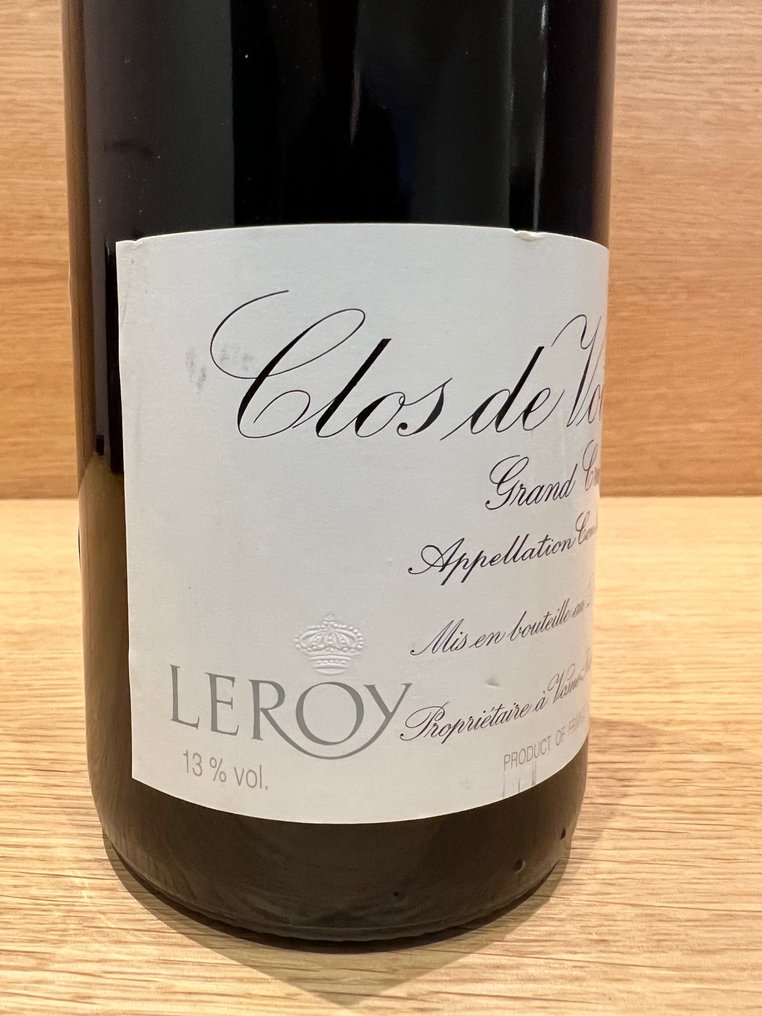 1998 Domaine Leroy - Clos Vougeot Grand Cru - 1 Fles (0,75 liter) #1.2
