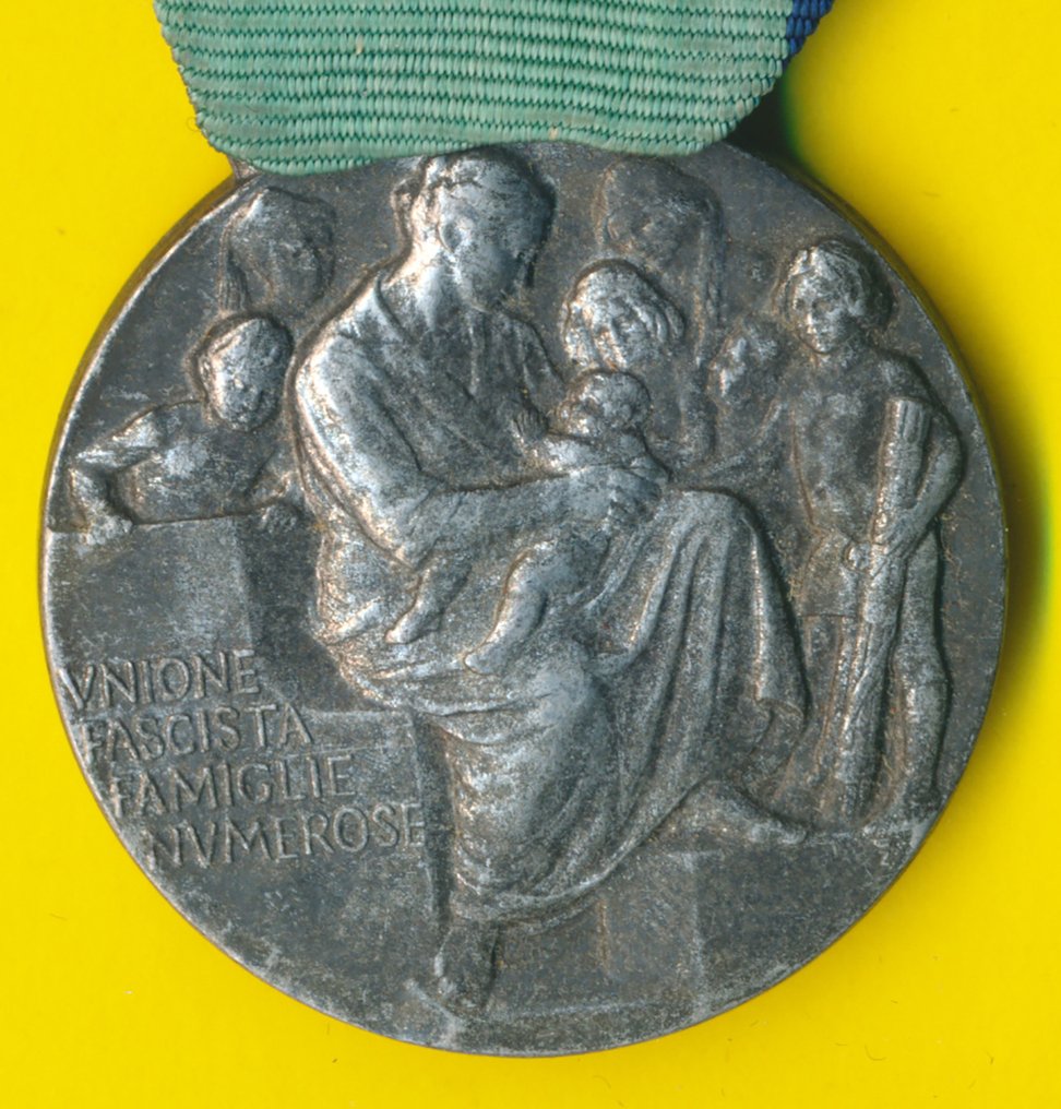 Itália - Medalha - Medaglia famiglie numerose 8 figli #2.2