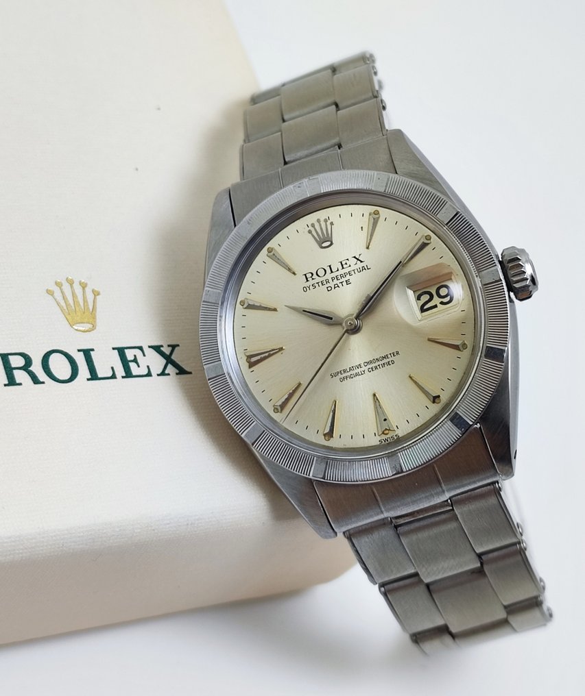 Rolex - Oyster Perpetual Date "Engine-Turned" - Ref. 1501 - Férfi - 1962 #2.1