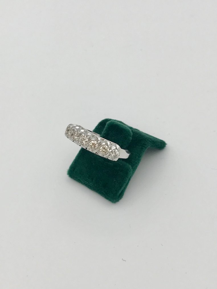 Δαχτυλίδι αρραβώνων - 8 καράτια Λευκός χρυσός -  0.84 tw. Διαμάντι  (Φυσικό) #3.1