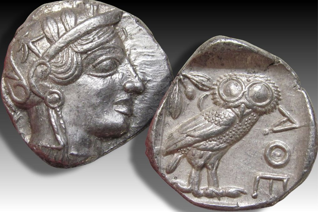 Attica, Athén. Tetradrachm 454-404 B.C. - great example of this iconic coin - #2.1