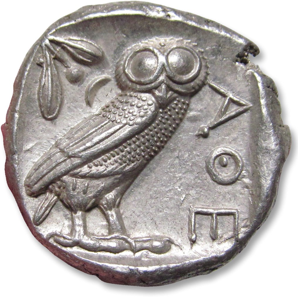 Attica, Atenas. Tetradrachm 454-404 B.C. - beautiful high quality example of this iconic coin - #1.1