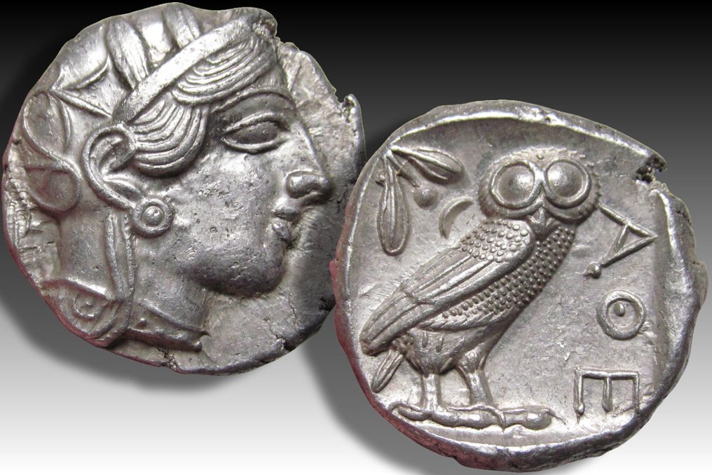 Attica, Atenas. Tetradrachm 454-404 B.C. - beautiful high quality example of this iconic coin - #2.1
