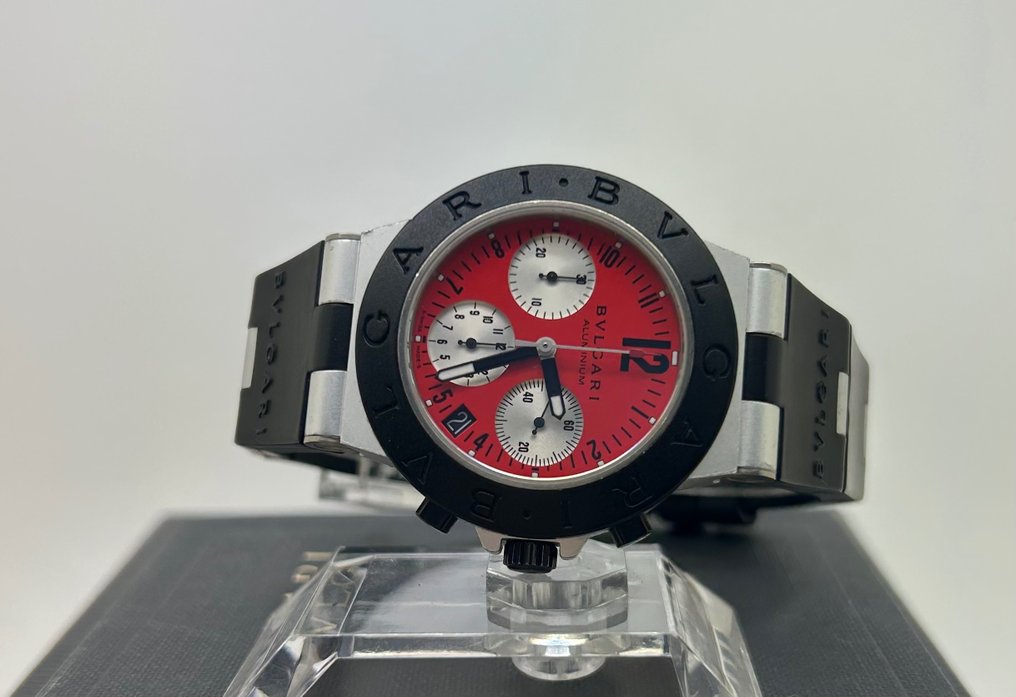 Bvlgari - Aluminium Chronograph red Ferrari limited edition - AC38TA - Men - 2000-2010 #1.2