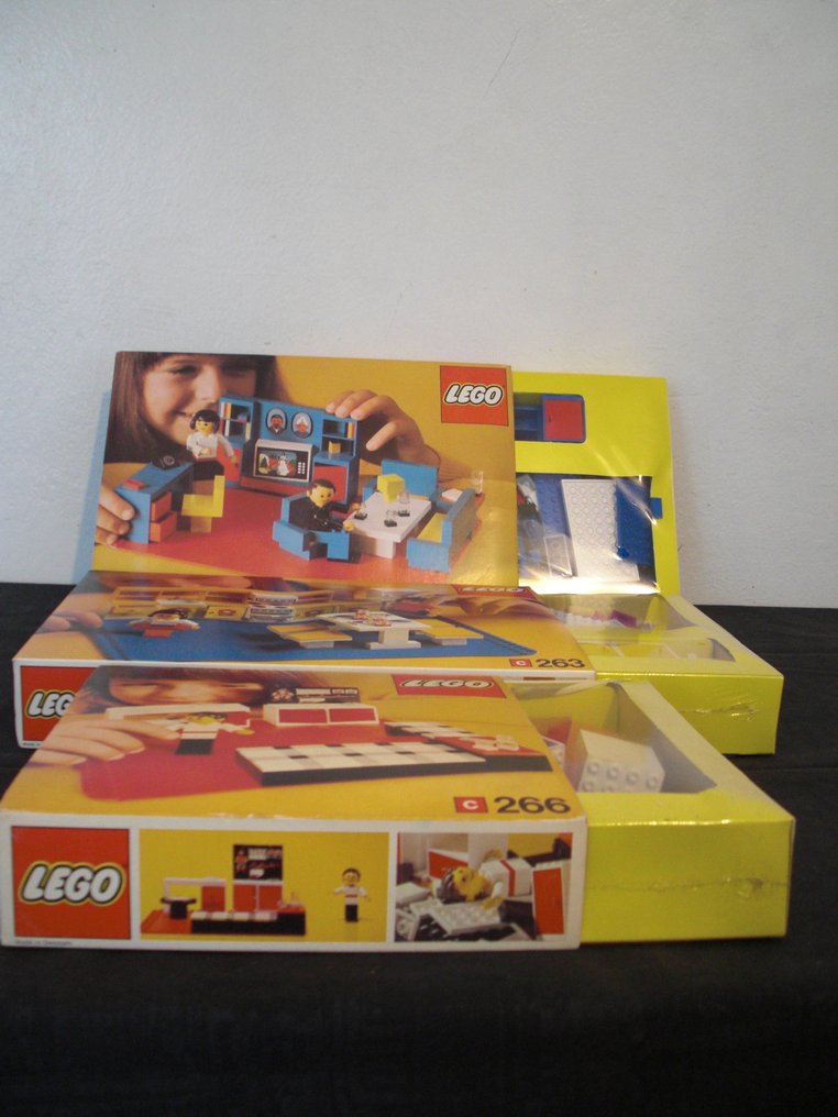 Lego - 263 + 264 + 266 - Kitchen + Living Room + Child's Bedroom - 1970-1980 - Denemarken #1.1
