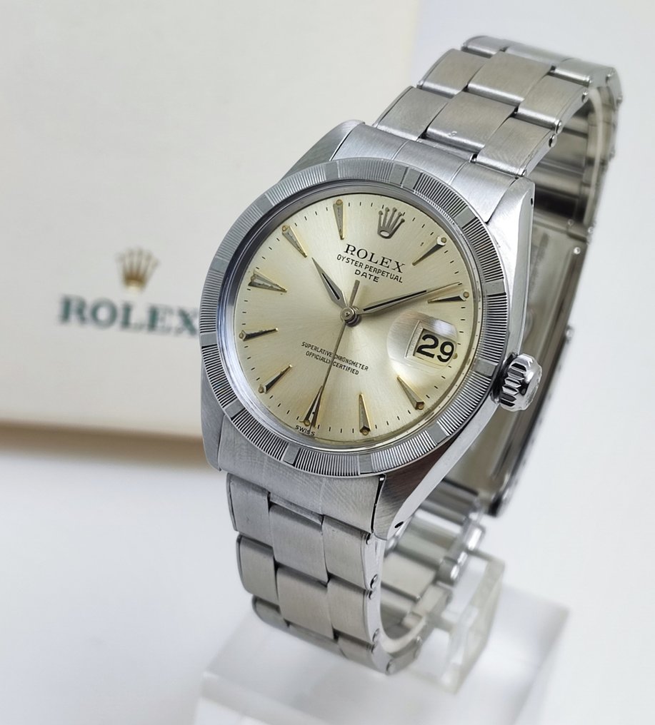 Rolex - Oyster Perpetual Date "Engine-Turned" - Ref. 1501 - Férfi - 1962 #1.2