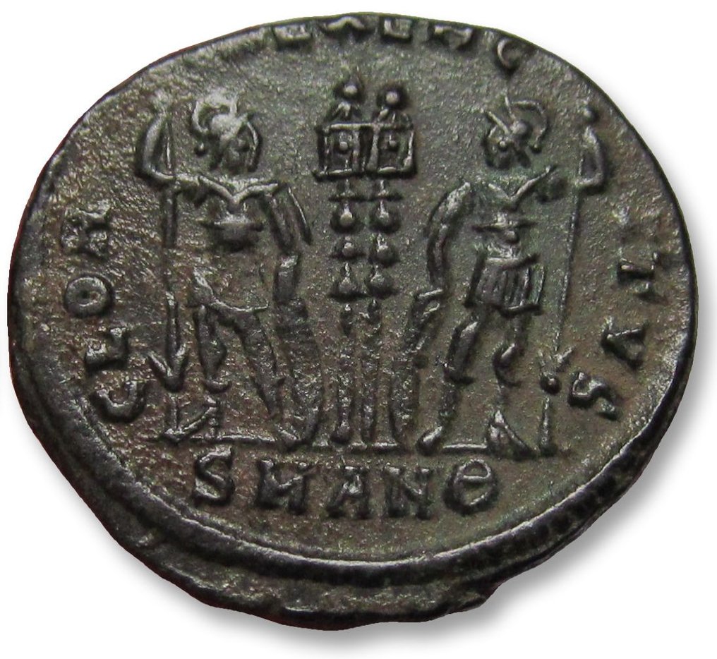 羅馬帝國. Constantine II as Caesar. Follis Antioch mint, 9th officina circa 330-335 A.D. - mintmark SMANΘ - #1.1