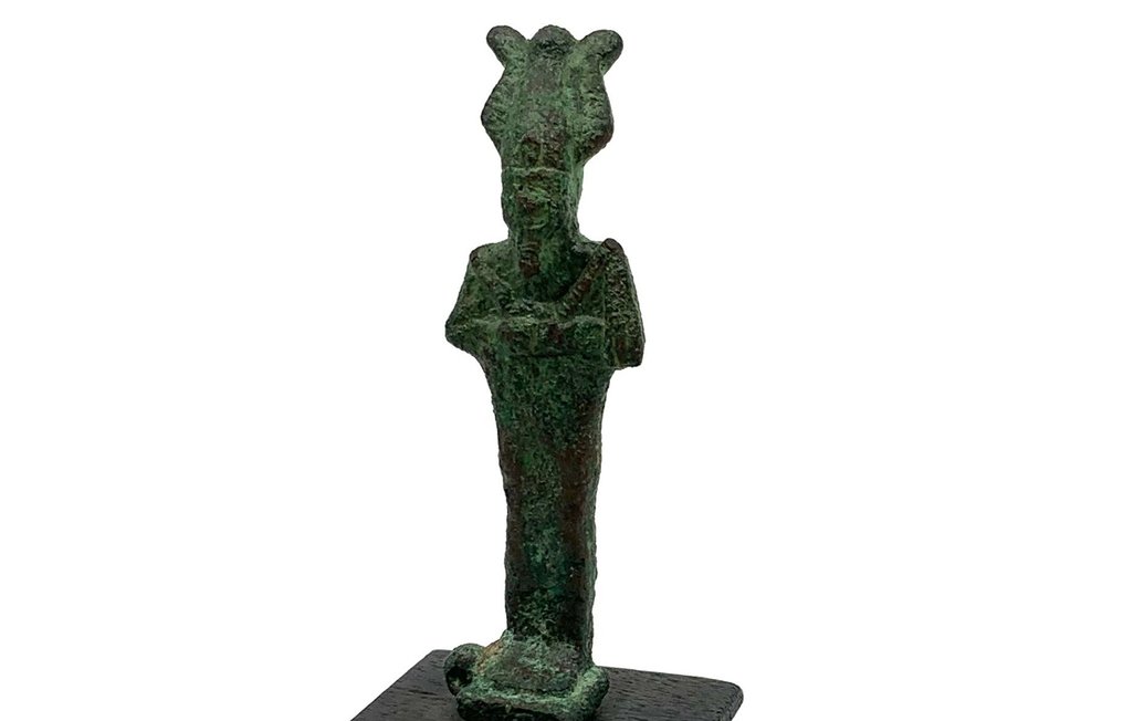 Oldtidens Egypten Bronze, Osiris Skulptur - 13 cm #1.1
