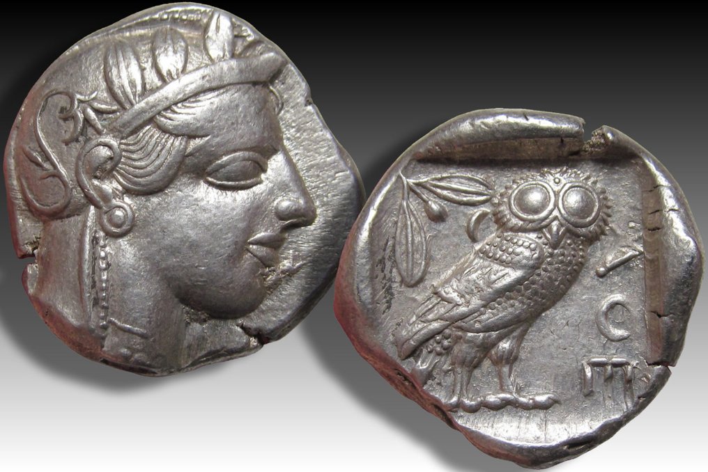 阿提卡， 雅典. Tetradrachm 454-404 B.C. - beautiful high quality example of this iconic coin - #2.1