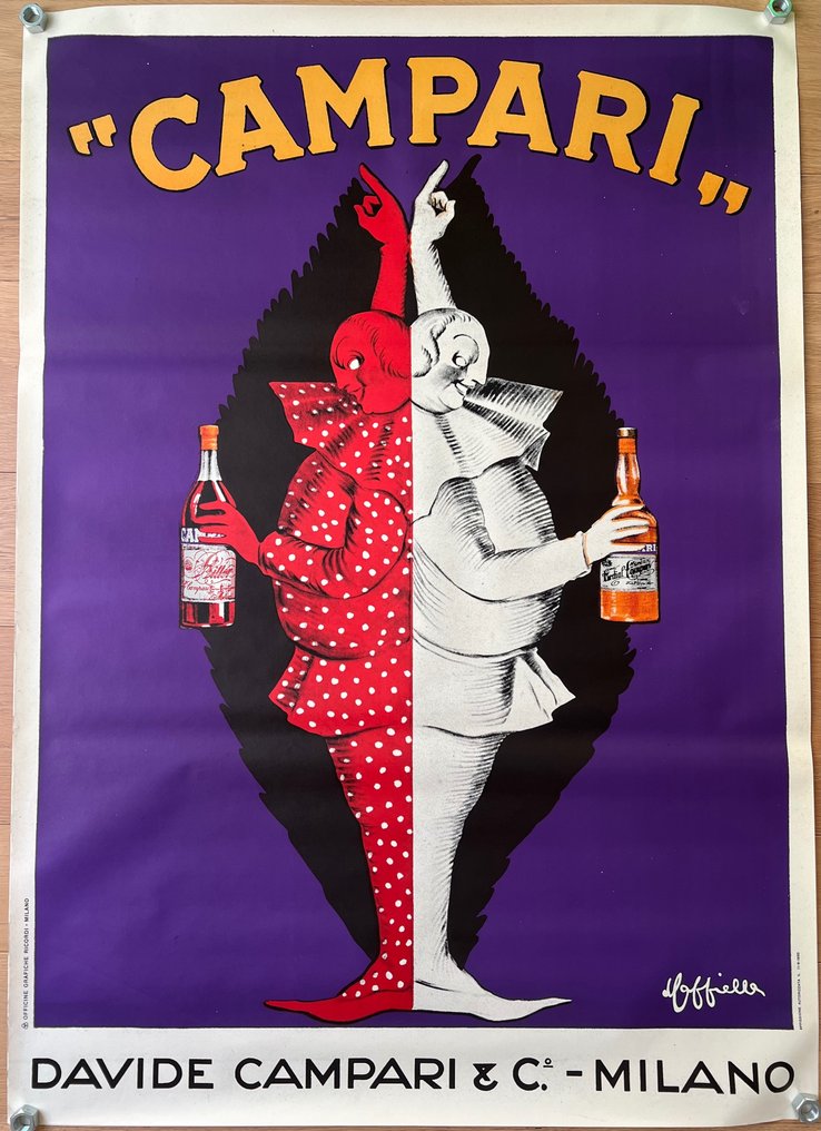 Leonetto Cappiello - Poster Pubblicitario- Campari Bifronte (CAPPIELLO) - década de 1950 #1.0