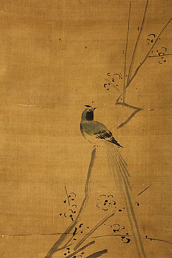 Kacho-ga - With signature and seal 益信 Masunobu - Japan - Späte Edo-Zeit  (Ohne Mindestpreis) #1.1