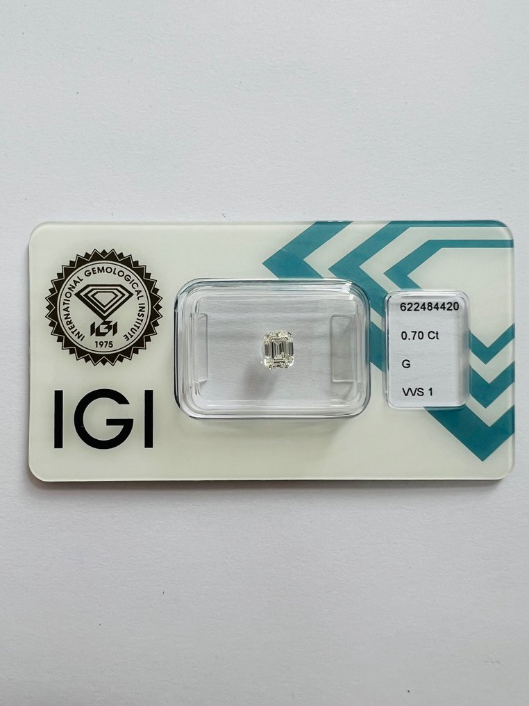 1 pcs Diamond - 0.70 ct - Σμαράγδι - G - VVS1 #1.1