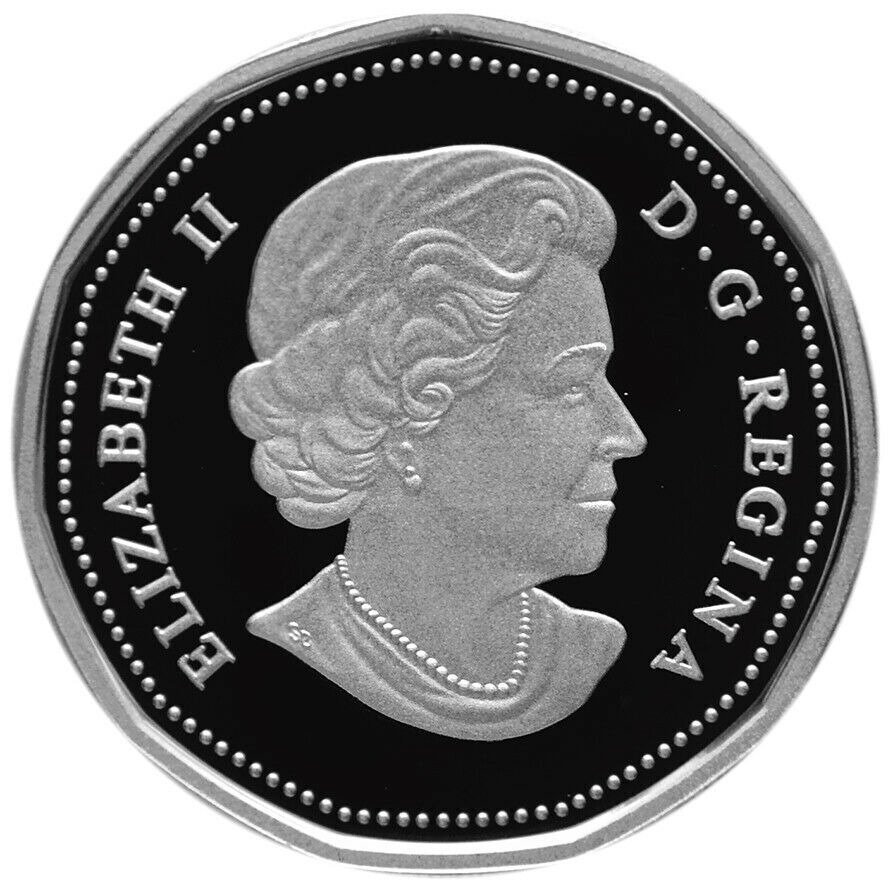 Canada. 1 Dollar 2012 Silver '25th Anniversary of the Loonie'  (Fără preț de rezervă) #2.1