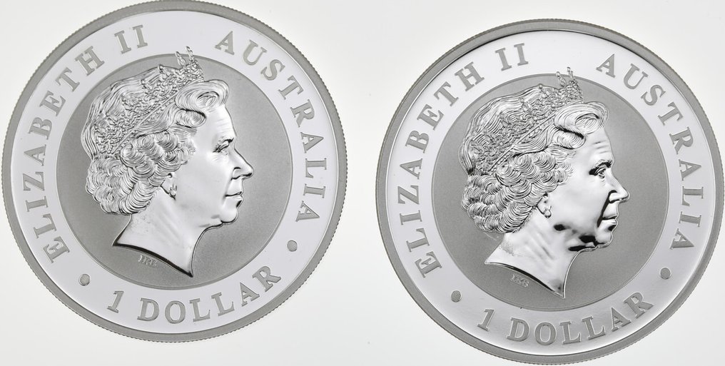 Australien. 1 Dollar 2011/2012 Kookaburra, 2x1 Oz (.999) #2.1