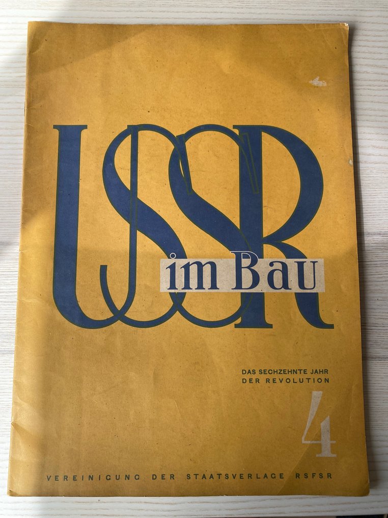 S. Grin & M. Markow - USSR IM BAU 1933 no. 4 - 1933 #1.0