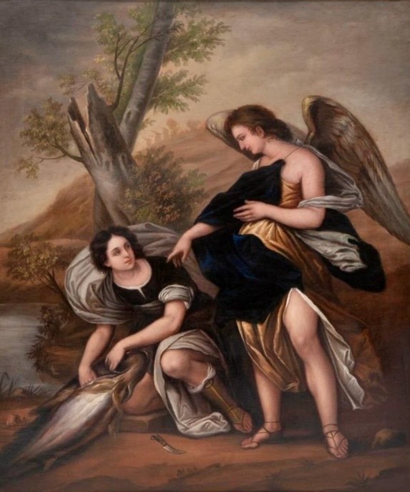 Scuola italiana (XVIII) - Tobia e l'arcangelo Raffaele #1.1