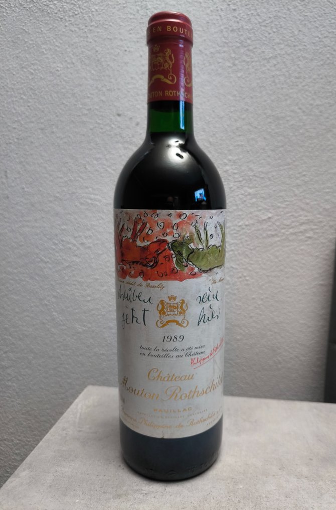 1989 Chateau Mouton Rothschild - Pauillac 1er Grand Cru Classé - 1 Bottiglia (0,75 litri) #1.1