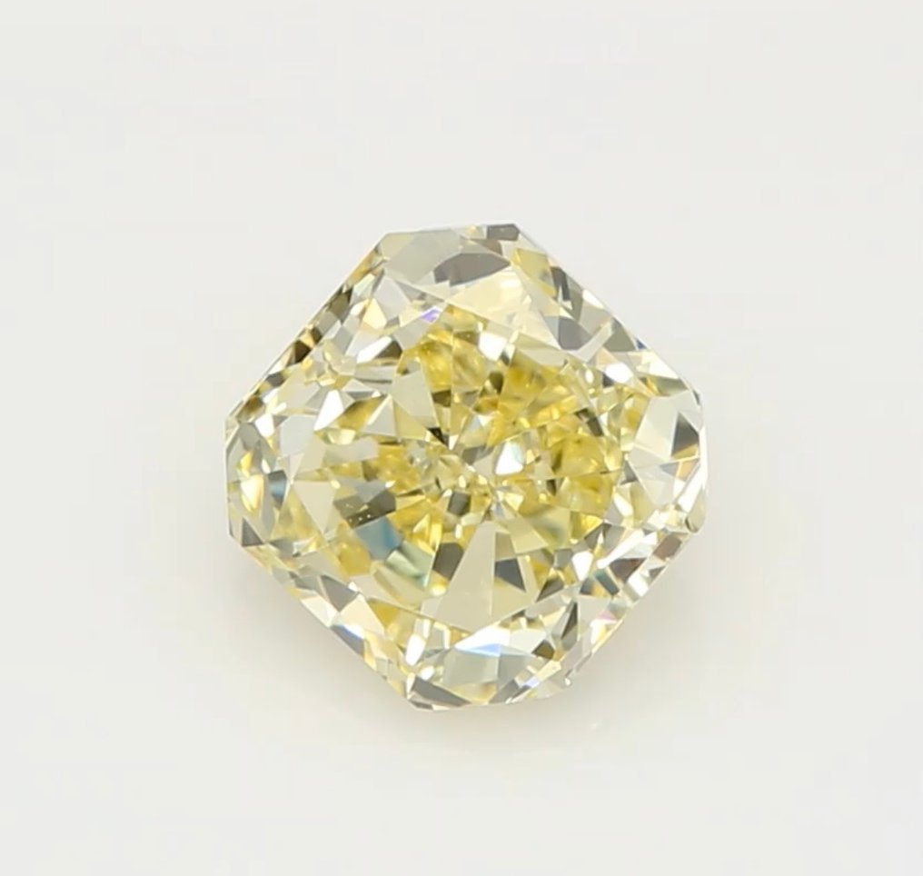 Diamant - 0.62 ct - Radiant - Fancy Yellow - VS2 #1.2