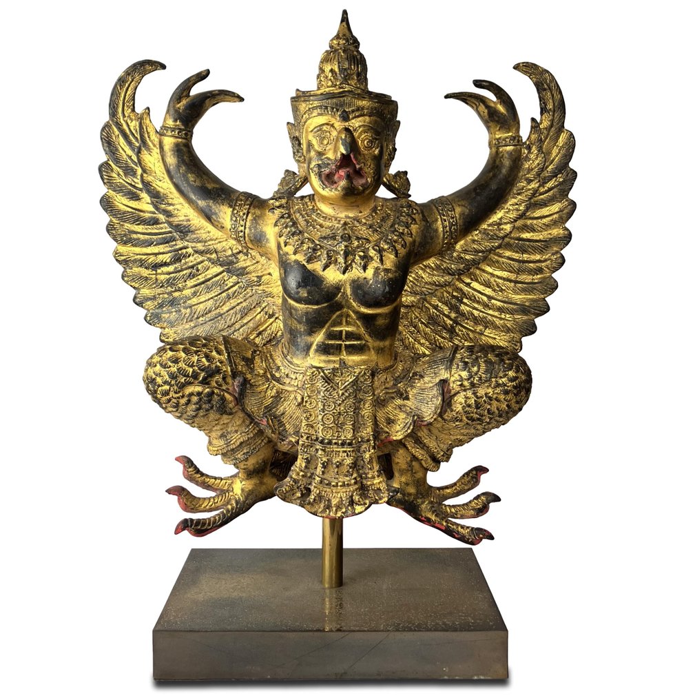 Bronzestatue von Garuda auf Ständer - Thailand #1.1