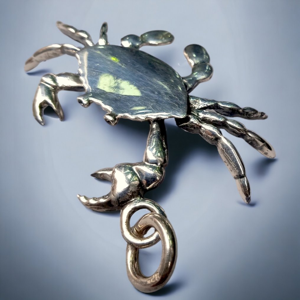 Realistic Crab - Italian Handmade Jewel - Exclusive Siver Pendent  - Dioráma - Olaszország #2.1