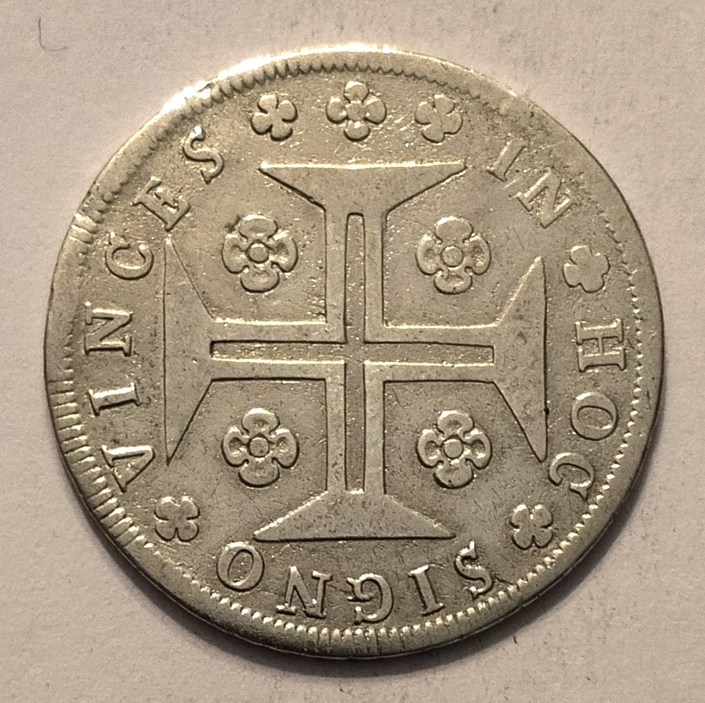 Portugal. D. Marie & D. Pierre III (1777-1786). 12 Vinténs (240 Réis) - 1784 - Coroa Alta #1.2