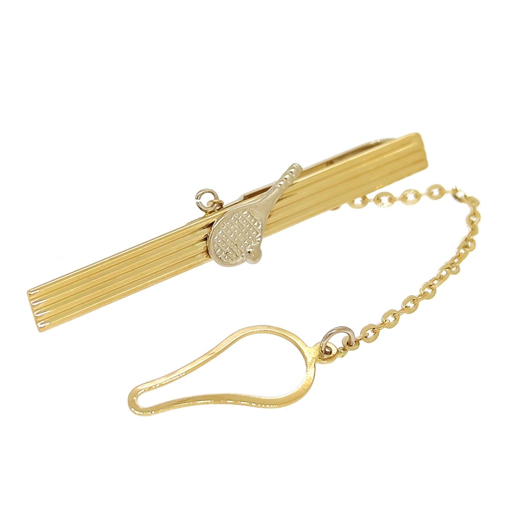 Tie clip - 18 kt. White gold, Yellow gold  #1.1
