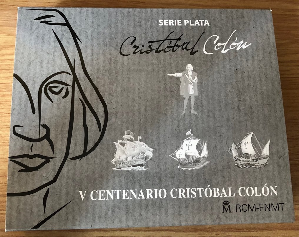 Espanha. 10 Euro / 50 Euro 2006 "V Centenario Cristóbal Colón - Colección completa" Proof #2.1