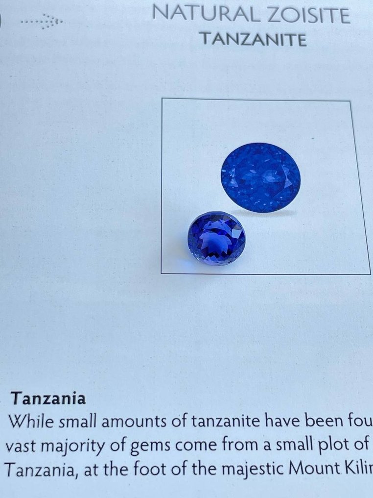 Blue Tanzanite  - 9.80 ct - Lotus Gemology #3.1