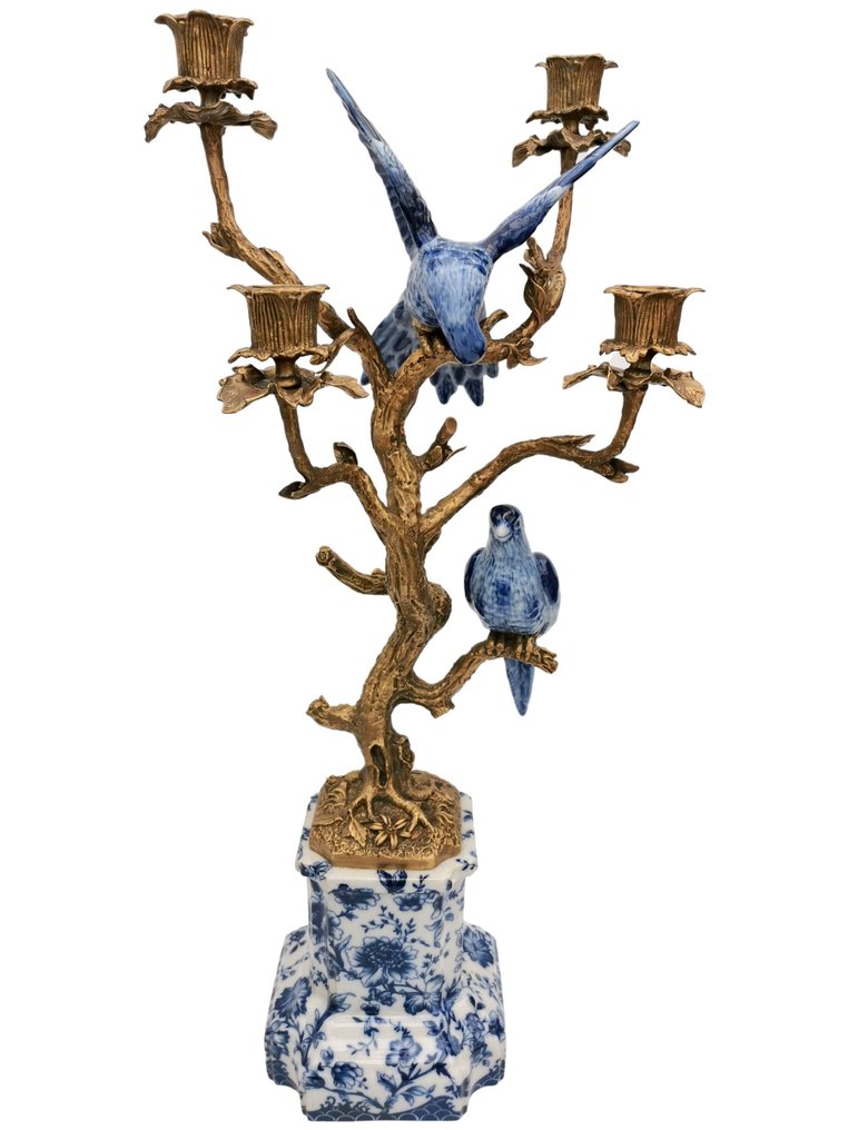 Κηροπήγιο (2) - Πορσελάνη, Μπρούντζος #3.2