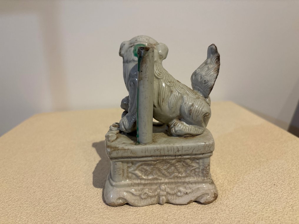 Chinese Foo Dog - joss bot tartó - Porcelán - Kína - Qing Dynasty (1644-1911) #3.2