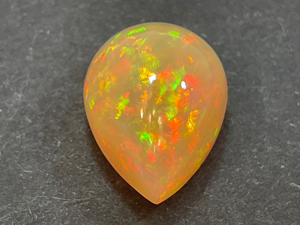 Orange+ Jeu de Couleurs (Vives) Qualité de couleur fine + opale de cristal - 3.78 ct #1.1