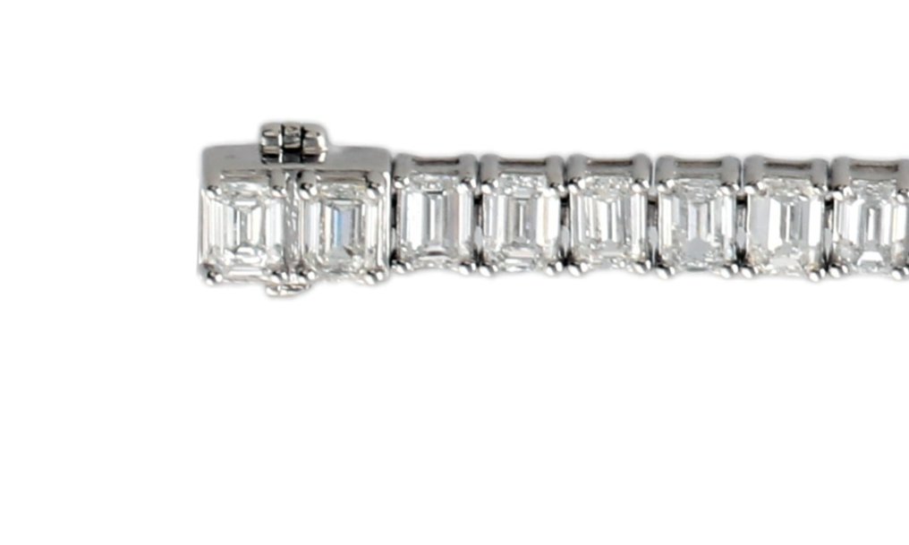 Armbånd Hvidguld -  10.74 tw. Diamant  (Laboratoriedyrket) #3.1