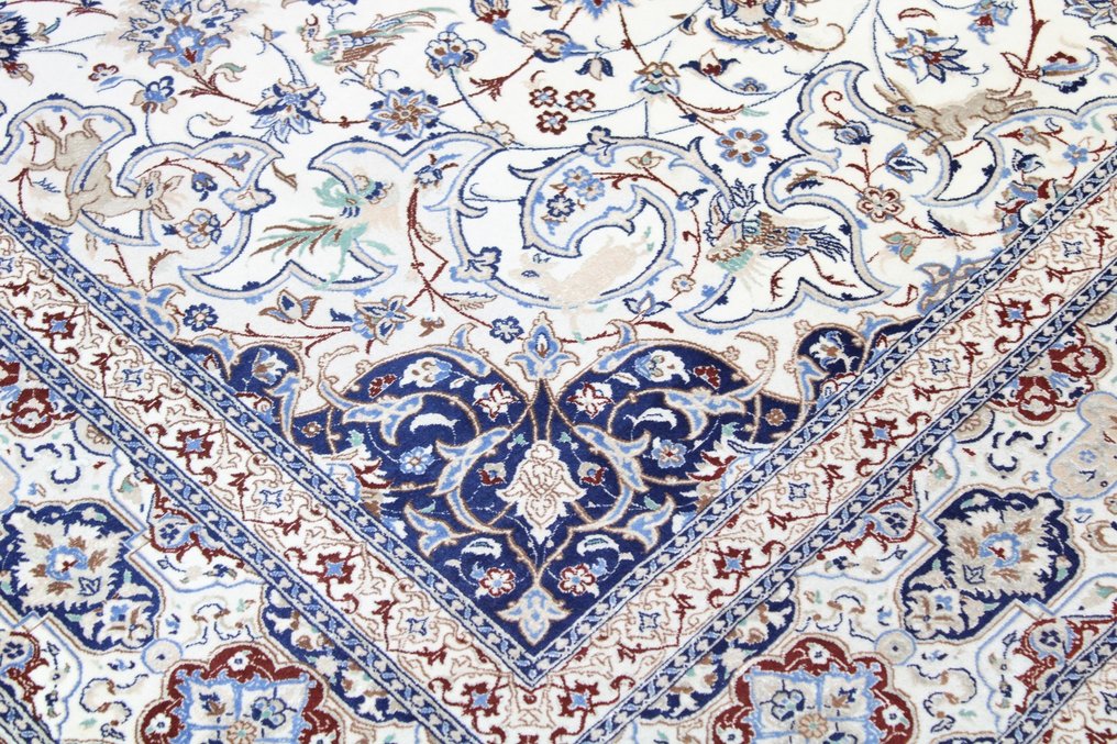原始波斯地毯 Nain 6 La，有 Habibian 簽名 - 小地毯 - 300 cm - 200 cm #3.2