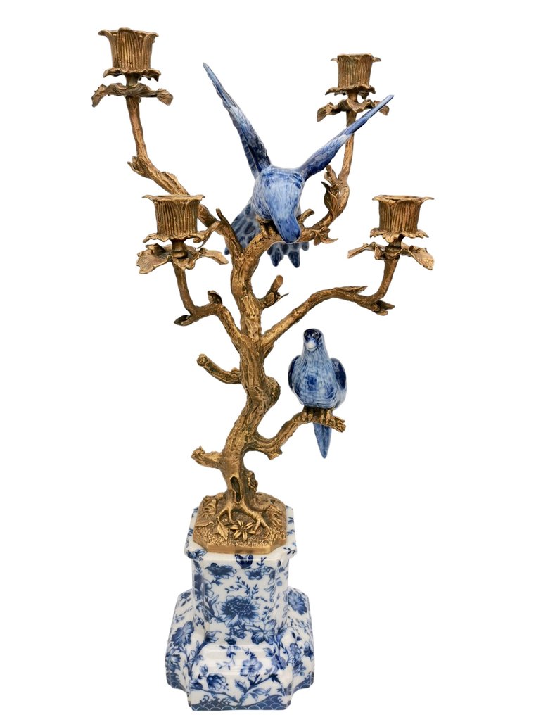 Κηροπήγιο (2) - Πορσελάνη, Μπρούντζος #2.1