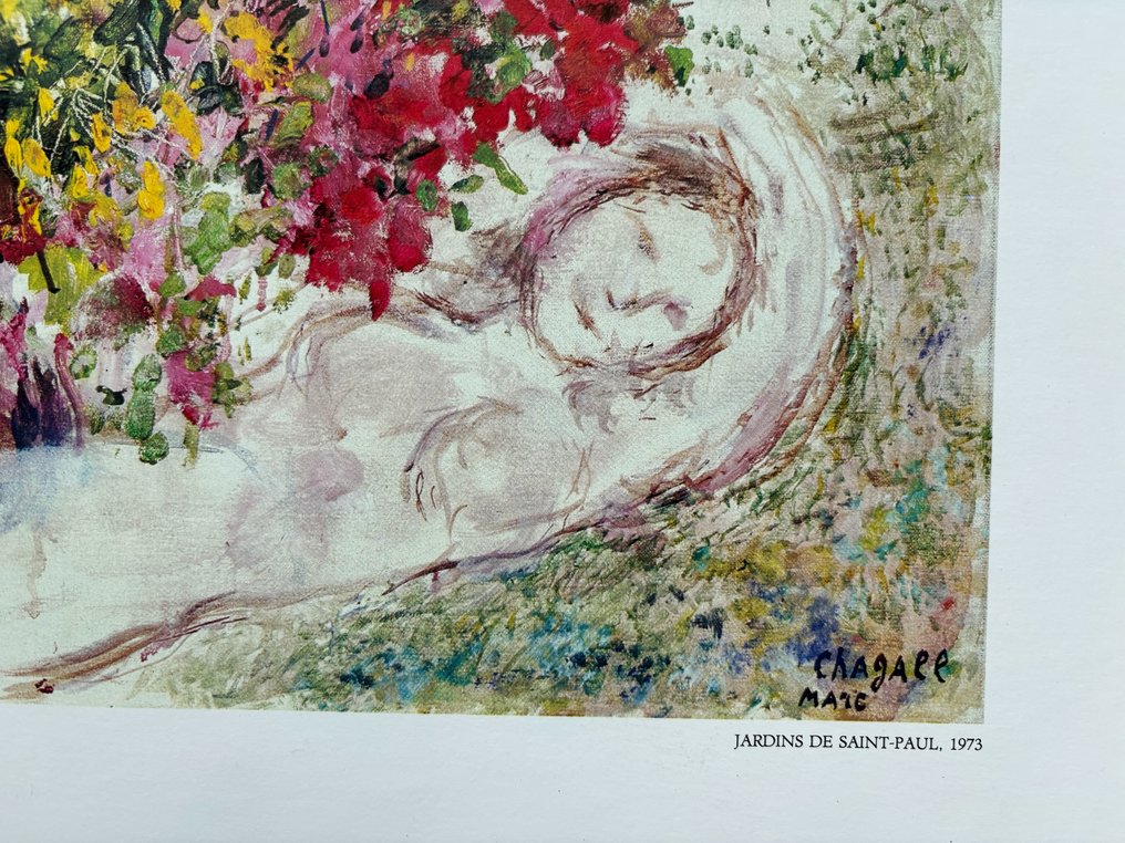Marc Chagall, after - Jardins De Saint Paul - Lata 70. #2.2