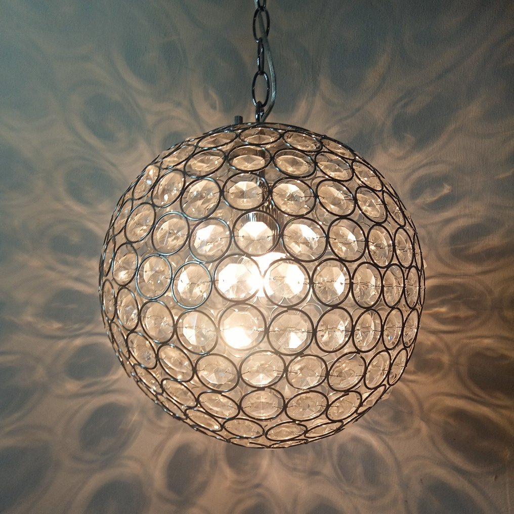 Chandelier - Luxurious crystal hanging lamp - Ball ★ 30 cm - Crystal #1.0