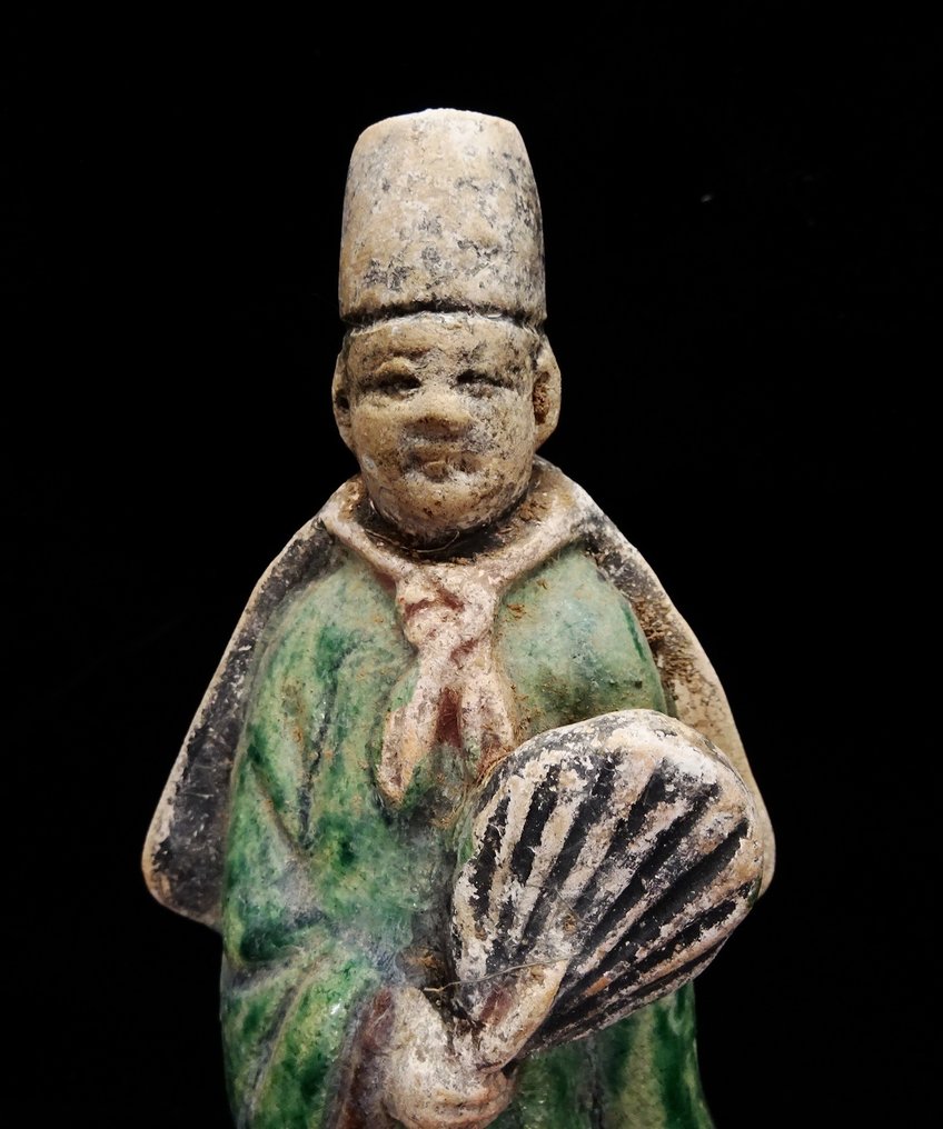 Oud-Chinees - Geglazuurde keramische bediende - Mingqi - Ming-dynastie (1368 - 1644) - 170 mm #1.2