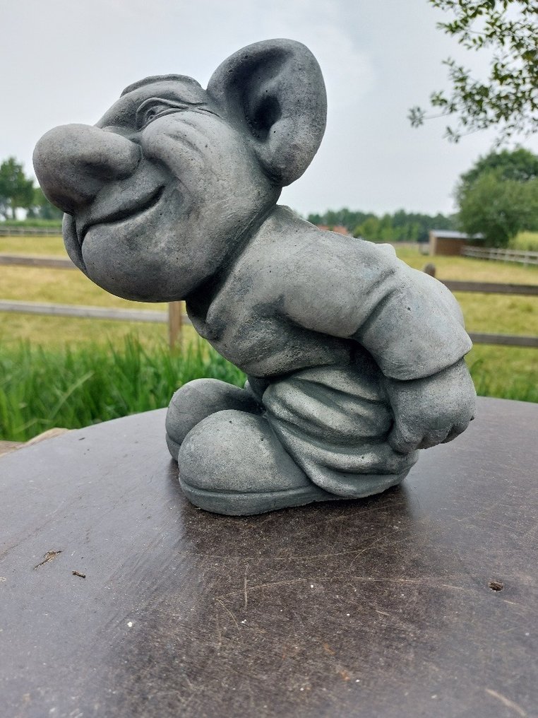 塑像, garden statue of a troll mythical creature - 25 cm - 铸石 #1.0