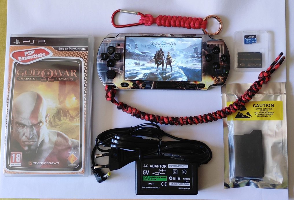 Sony - PLAYSTATION SONY PSP 3004 * GOD OF WAR * - Console per videogiochi - Pacchetto creato dal venditore. Console rinnovata dal venditore. #1.1