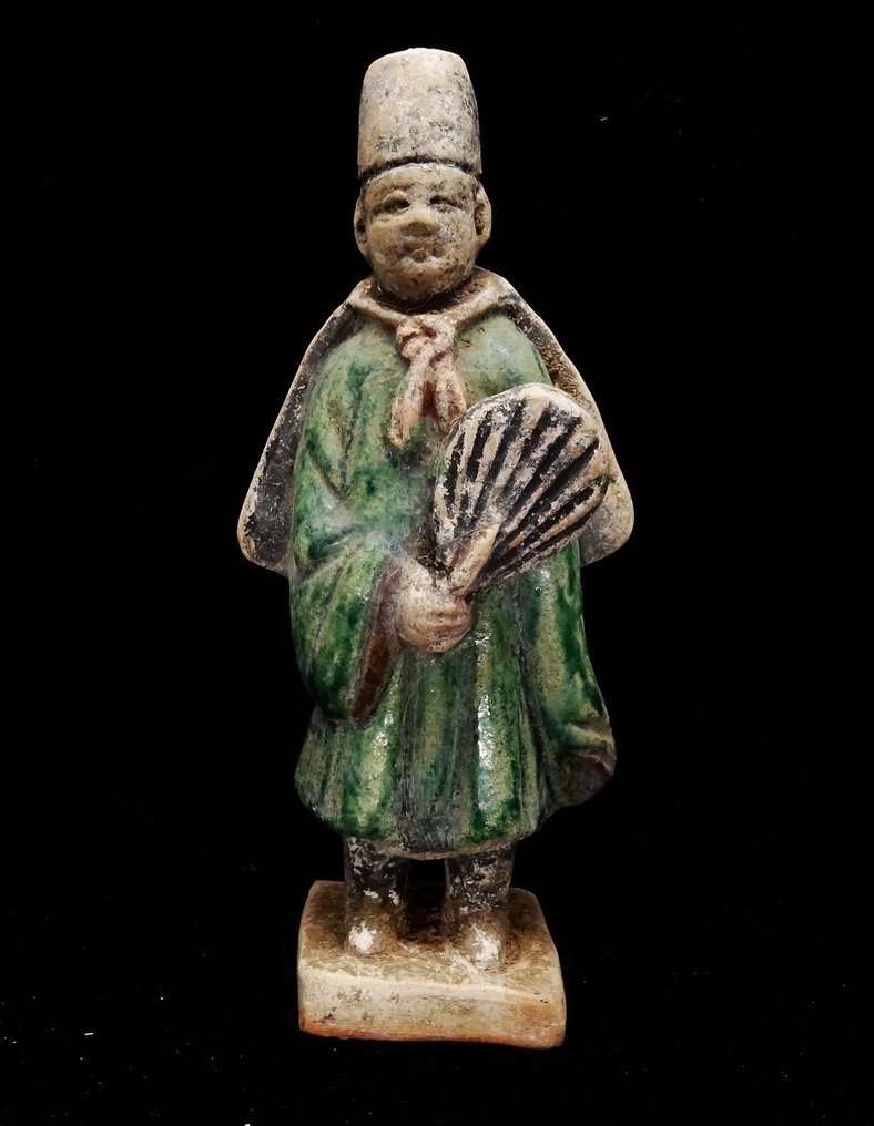 Oud-Chinees - Geglazuurde keramische bediende - Mingqi - Ming-dynastie (1368 - 1644) - 170 mm #1.1
